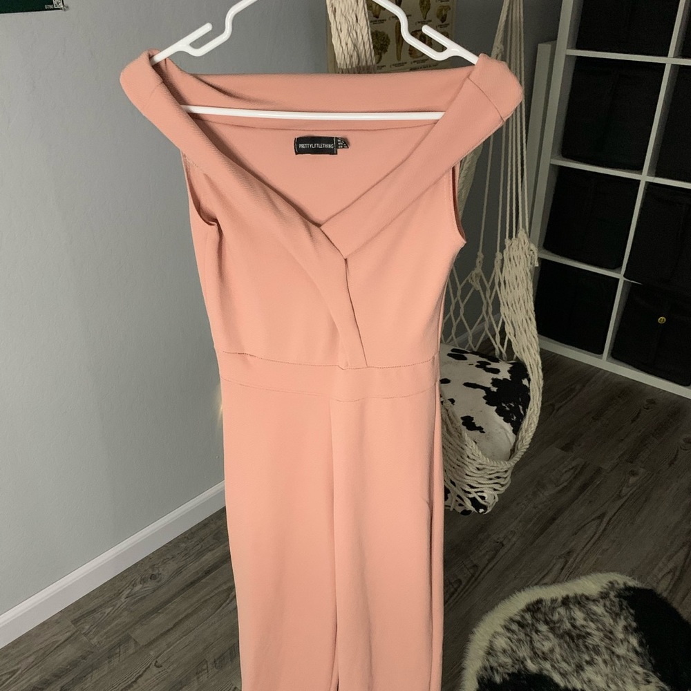 Pretty Little Thing Off The Shoulder Jumpsuit